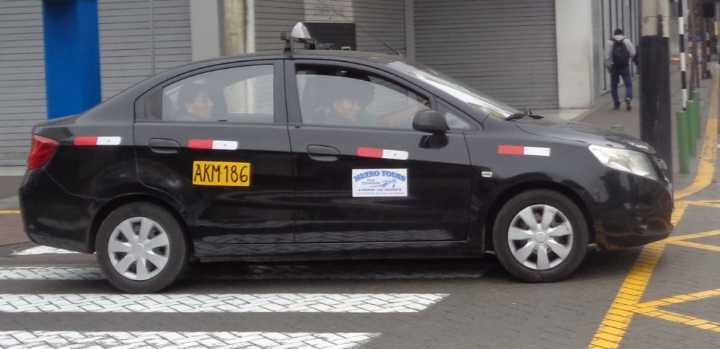 Taxis in Peru