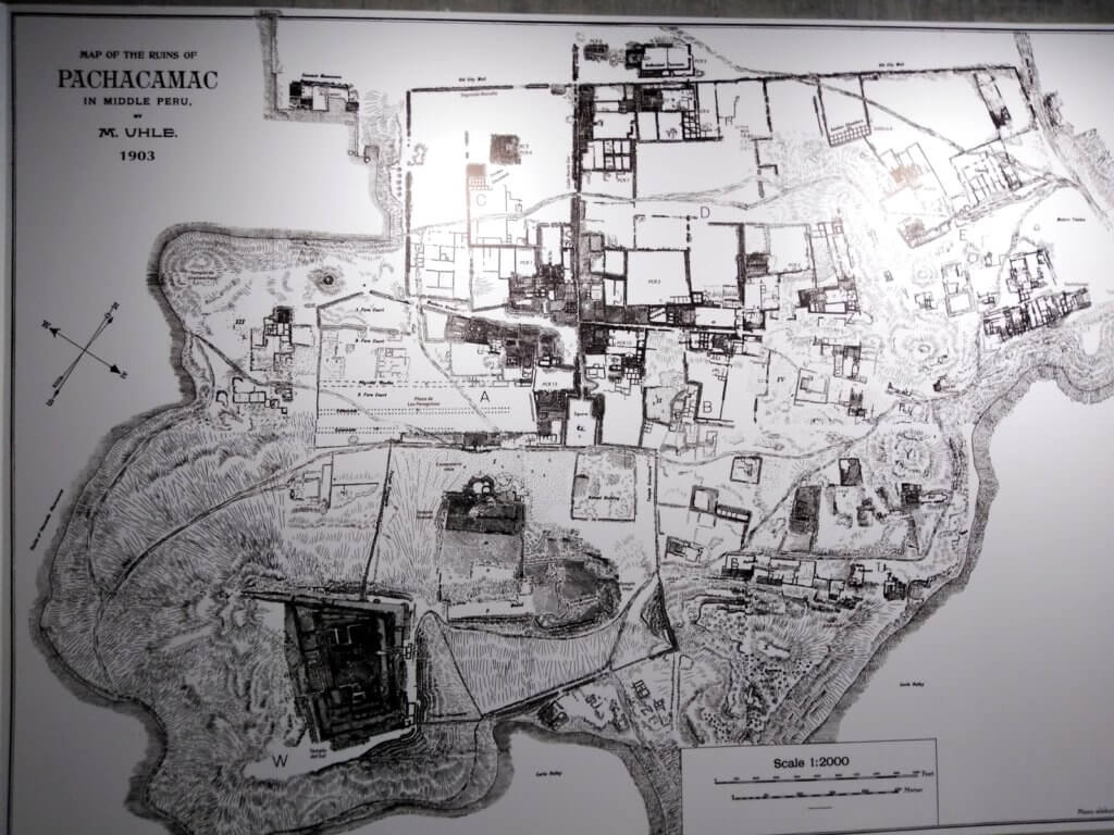 Pachacamac map