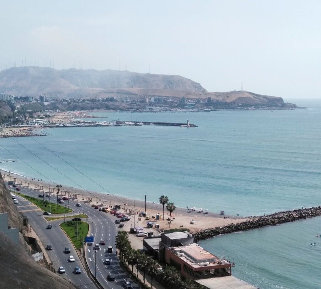 Ocean view from Barranco, Lima