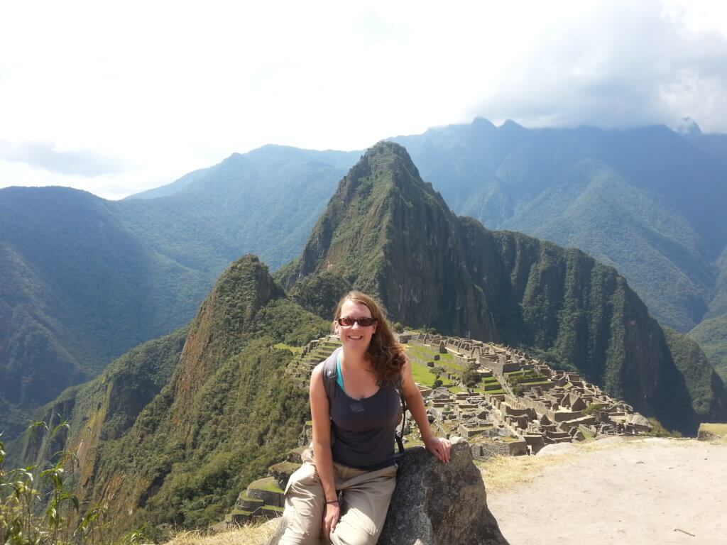 Claire at Machu Picchu