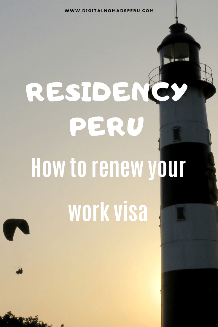 How to renew a Peruvian work visa