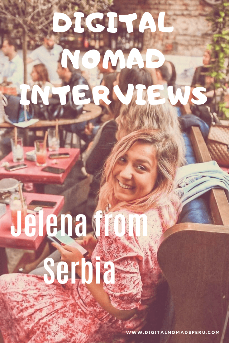 Digital Nomad Interviews Jelena from Serbia pin