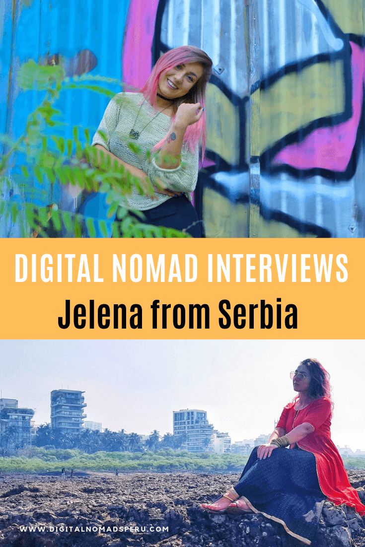 Digital Nomad Interviews Jelena from Serbia pin